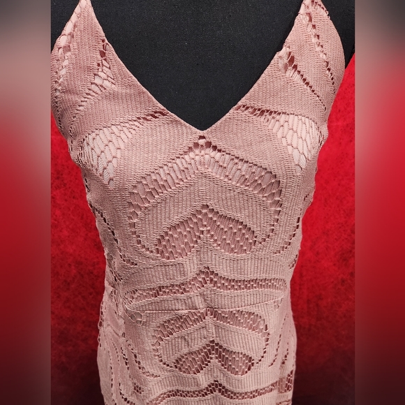 Two sisters brand dusty pink pinup wiggle dress size xl 14 - Picture 15 of 16